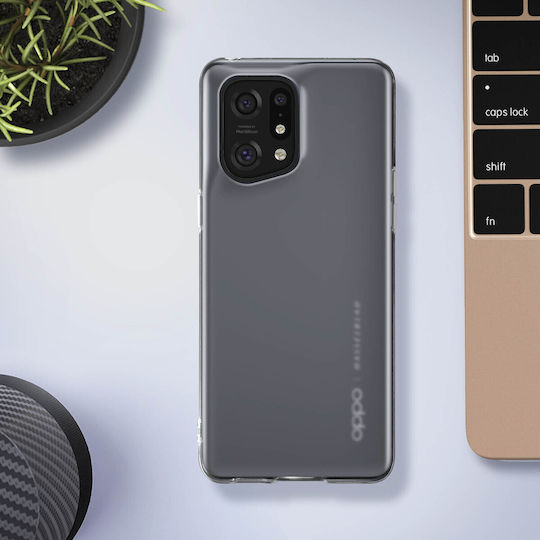 Husă Oppo Find X5 Rezistentă Silicon Subțire Ușoară Albă