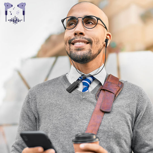 Defunc Talk In-ear Bluetooth Handsfree Ακουστικά Μαύρα