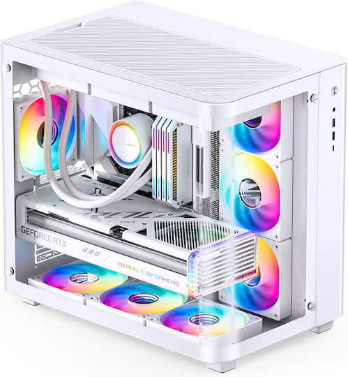 Jonsbo TK-3 Gaming Midi Tower Computer Case with Side Window White