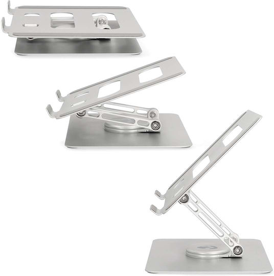 Nedis Laptop Stand for Up to 17 Inches Silver NBSTND110SI