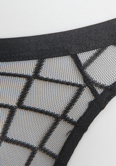 Comfort Ανδρικό Sexy String Μαύρο