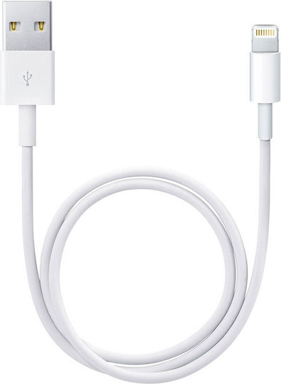 Avizar USB-A to Lightning Cable Λευκό 1m (DATA-IP5)