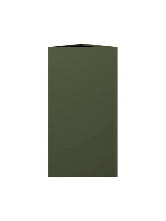 vidaXL Γλάστρα Μεταλλική Λαδί 40x34.5x70εκ.