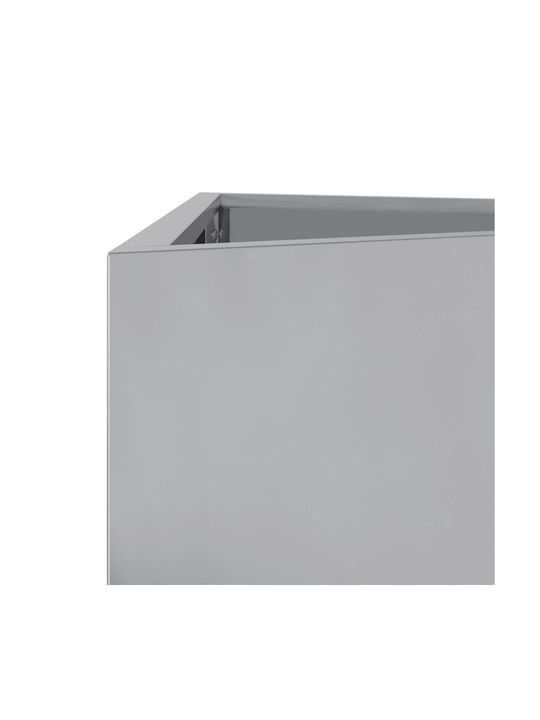 vidaXL Set 2 Pots Metal