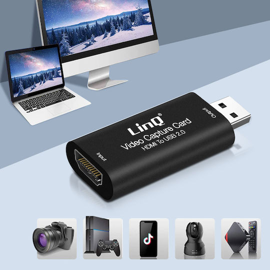 LinQ HDV80+ Video Capture για και σύνδεση HDMI / USB-A