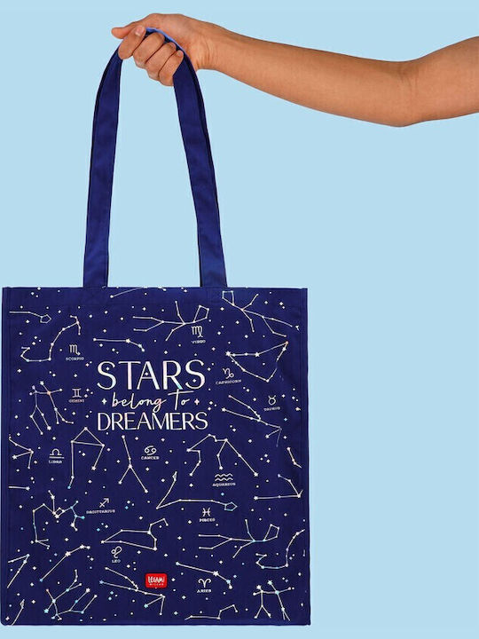 Legami Milano Cotton Shopping Bag in Blue color