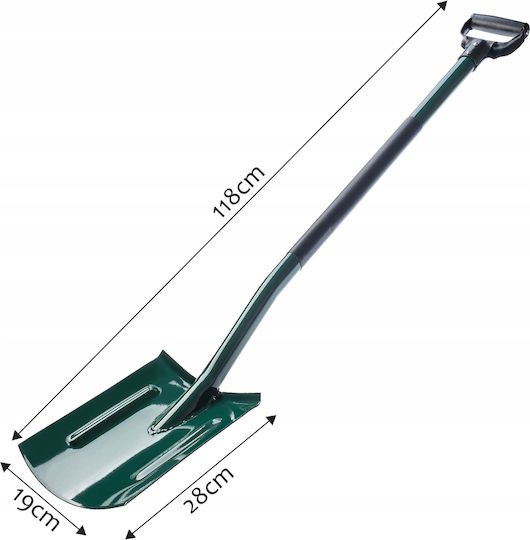 Lopată dreaptă Kadax 118cm metalică pentru grădină ergonomică și robustă