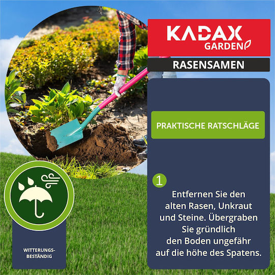 Kadax Sport-Rasen Selbstverdichtender Rasen 5 kg