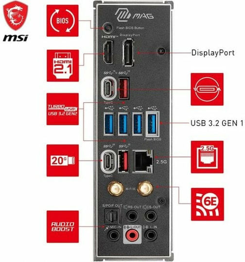 MSI MAG X670E Tomahawk WIFI Placă de bază ATX cu AMD AM5 Socket