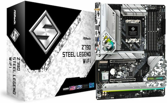 ASRock Z790 Steel Legend Wifi Motherboard ATX με Intel 1700 Socket 90-MXBKD0-A0UAYZ