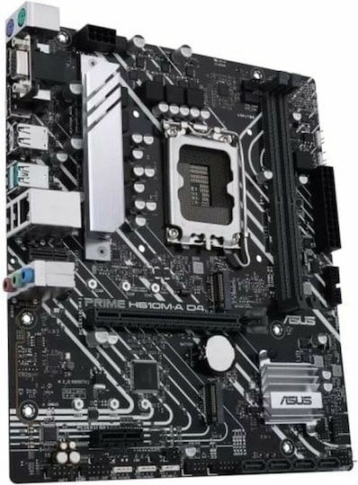 Asus Prime H610M-A D4-CSM Motherboard Micro ATX με Intel 1700 Socket 90MB19P0-M0EAYC