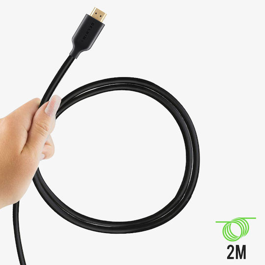 Belkin High Speed HDMI 1.4 High Speed 1080p 120Hz Cable HDMI Male - HDMI Male 2m Black