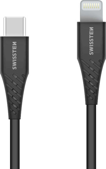 Swissten USB-C to Lightning Cable 60W Black 1.5m (71534010)