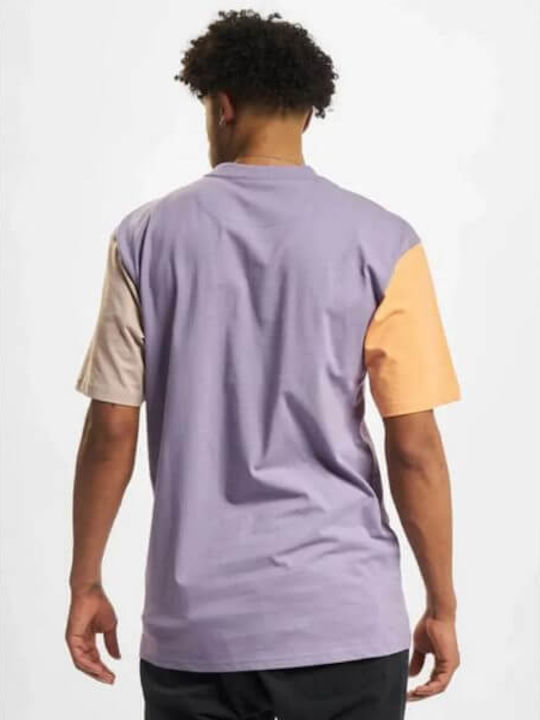 Karl Kani Signature Men's Short Sleeve T-shirt Lilac, Light Orange, Taupe