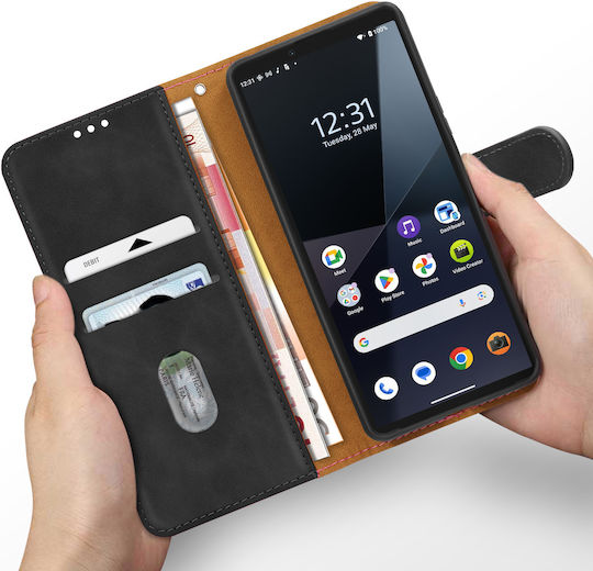 Avizar Hülle Sony Xperia 10 VI Karten- und Video-Halter Schwarz