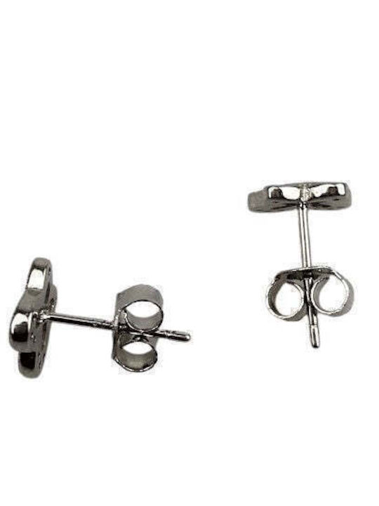 925 Silver Earrings Rhodium-plated Zirconia