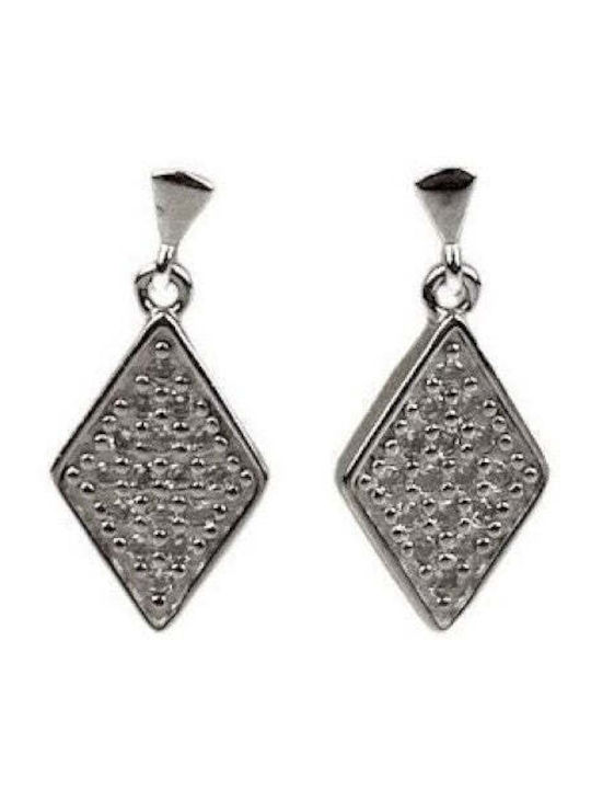925 Silver Diamond Earrings
