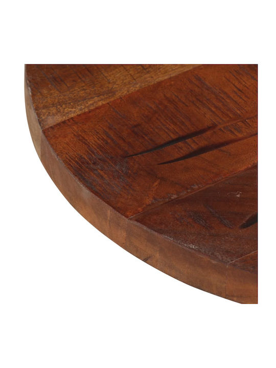 vidaXL Rund Tischoberfläche aus Massivholz in Braun Farbe 40x40x2.5cm 370034 1Stück