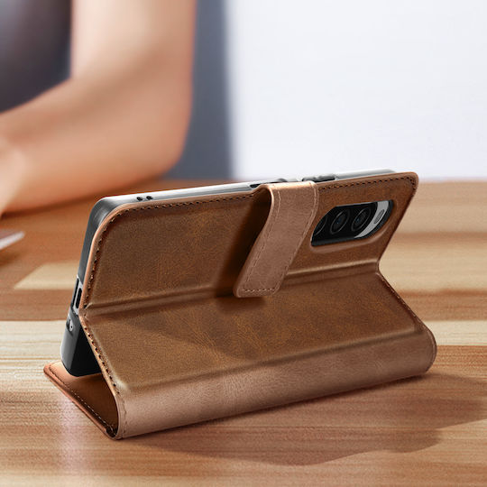 Wallet Case Stand Function Dark Brown Sony Xperia 10 V 10 Vi
