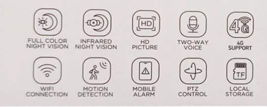 Jortan JT-8181-2XM-4GU IP Surveillance Camera Wi-Fi/4G Full HD 1080p Waterproof Battery Powered with Two-Way Communication and Lens 3.6mm