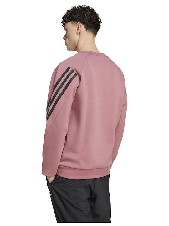 Adidas Future Icons 3-stripes Crew Herren Sweatshirt Rosa