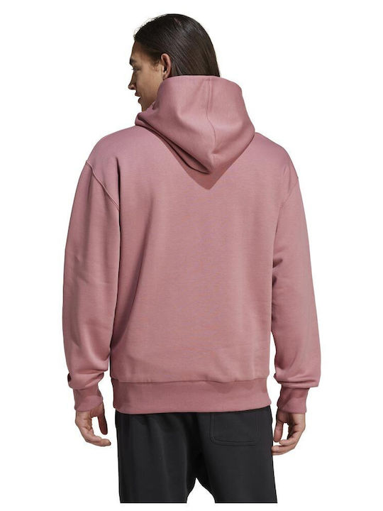 Adidas All Szn Men's Sweatshirt with Hood and Pockets Pink