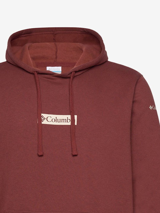 Trek Sweatshirt with Hood Burgundy