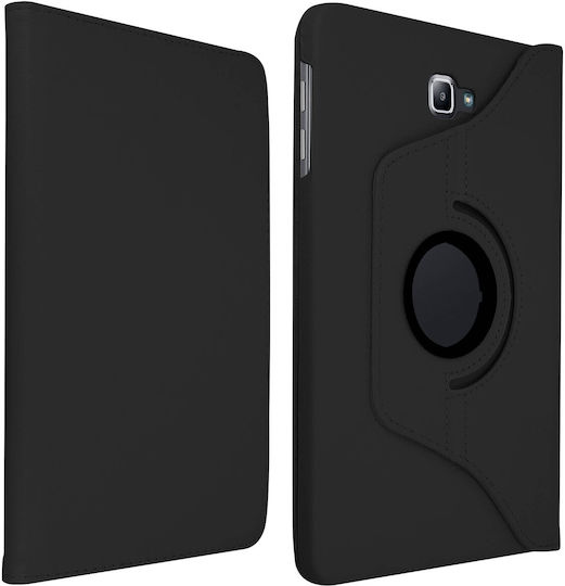 Avizar Flip Cover Rotativă Neagră (Samsung Tab A 10.1, A6 10.1)