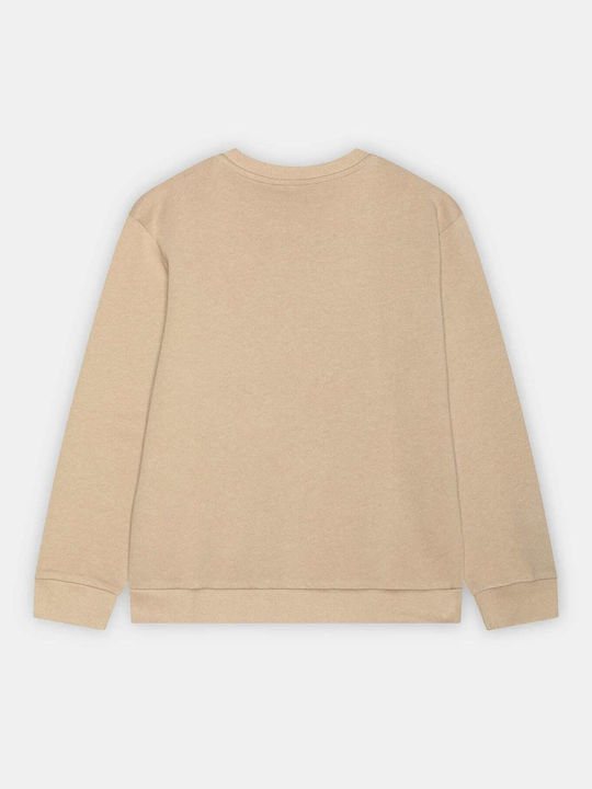 Guess Kids Fleece Sweatshirt Beige Core