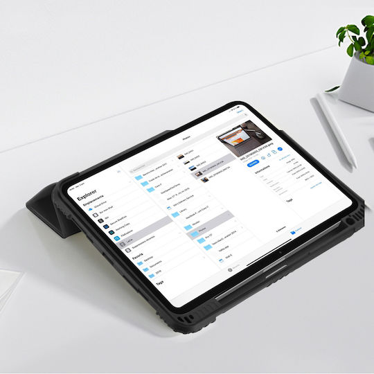 Akashi Flip Cover με Πληκτρολόγιο Μαύρη (iPad Pro 2024 11")