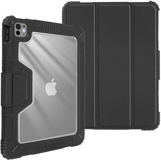 Akashi Flip Cover με Πληκτρολόγιο Μαύρη (iPad Pro 2024 13")