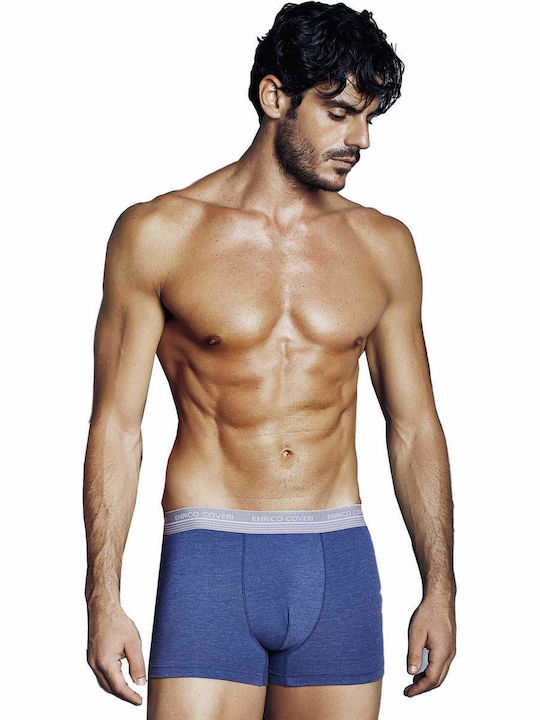 Enrico Coveri Herren Boxershorts Ανοιχτό Μπλε, Γκρι 1Packung