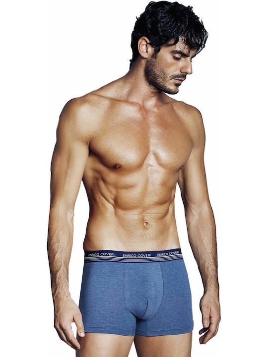 Enrico Coveri Men's Boxer Blue