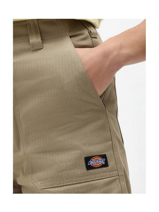 Chokio Women's High-waisted Shorts Khaki