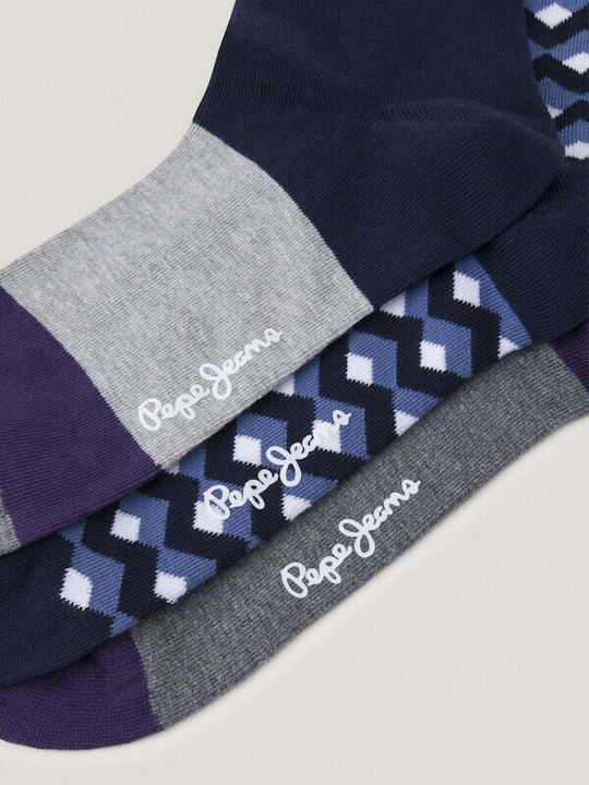 Pepe Jeans Чорапи с Дизайн Blue 3Пакет Pepe Jeans Чорапи с Дизайн Blue 3Пакет