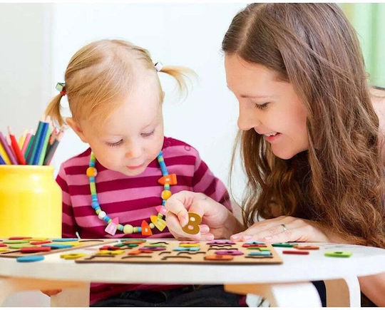Placă Alfabet din Lemn Montessori Flippy Educație Timpurie 26 Litere din Lemn +18 Luni 20 X 20 Cm Vopsea pe Bază de Apă Multicolor