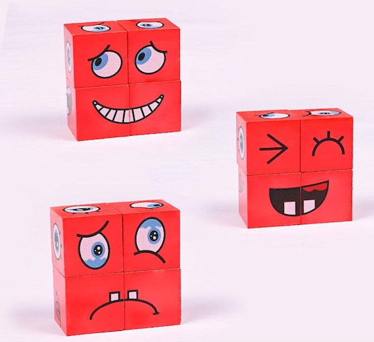 Jucărie Montessori Flippy pentru Copii Cub din Lemn Fete Asamblare 64 Carduri Distractive Băieți Fete Vârsta +3 Ani Cutie Educațională din Aluminiu 13.5 X 4 X 9 Cm Multicolor