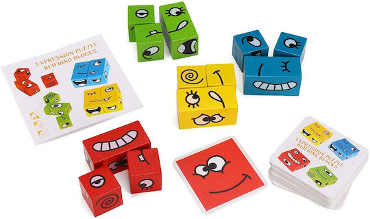Jucărie Montessori Flippy pentru Copii Cub din Lemn Fete Asamblare 64 Carduri Distractive Băieți Fete Vârsta +3 Ani Cutie Educațională din Aluminiu 13.5 X 4 X 9 Cm Multicolor