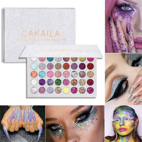 Set Machiaj Paletă Sclipici 40 Culori Glitter Flippy