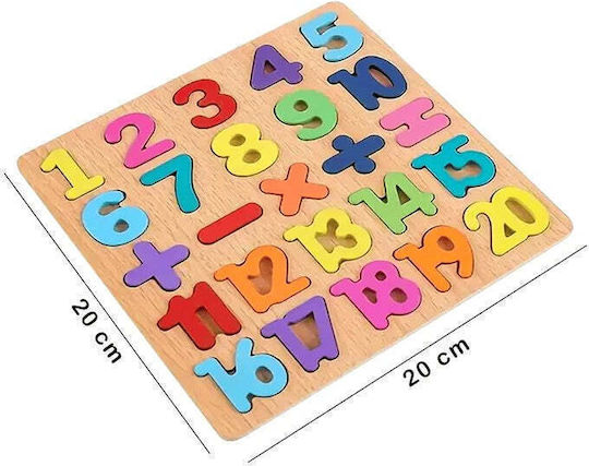 Montessori Joc Educațional Litere și numere din Lemn pentru 3+ Ani