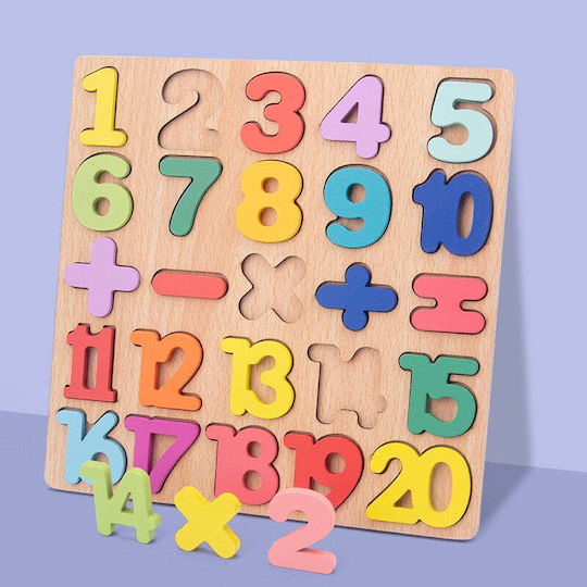 Montessori Joc Educațional Litere și numere din Lemn pentru 3+ Ani