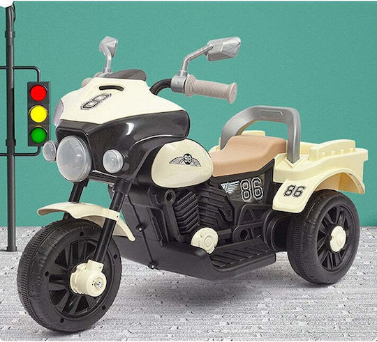 Motocicletă pentru copii Electrică Alb