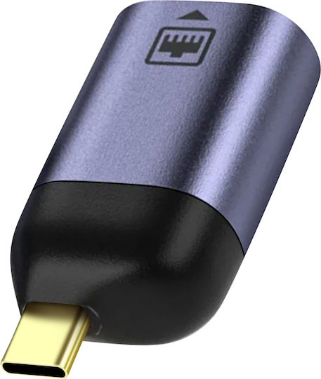 Avizar ADA-SHORT-C2RJ USB-C Адаптер за Мрежа с Проводниково Свързване Ethernet