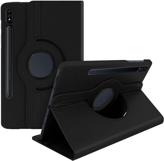Avizar Flip Cover Περιστρεφόμενη Μαύρη (Samsung Tab S7 Plus 12.4)
