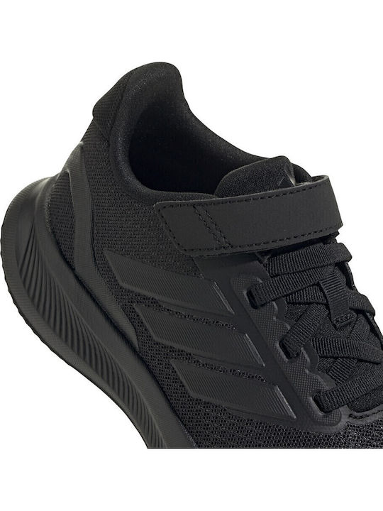 Runfalcon 5 EL C Αθλητικά Παιδικά Παπούτσια Running με Σκρατς Μαύρα