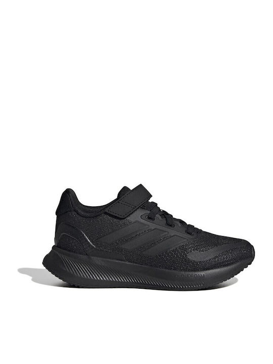 Runfalcon 5 EL C Αθλητικά Παιδικά Παπούτσια Running με Σκρατς Μαύρα
