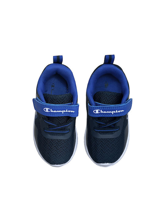 Infant Unisex Softy Evolve Td Low Cut Kids Sports Shoes Running with Hoop & Loop Closure Navy Blue