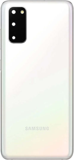 Clappio Batterieabdeckung Weiß für Samsung Galaxy S20