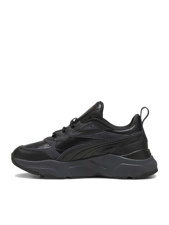 Cassia Lux Damen Chunky Sneakers Schwarz
