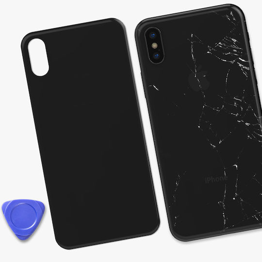 Clappio Καπάκι Μπαταρίας Μαύρο για iPhone XS